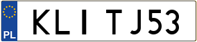 Trailer License Plate